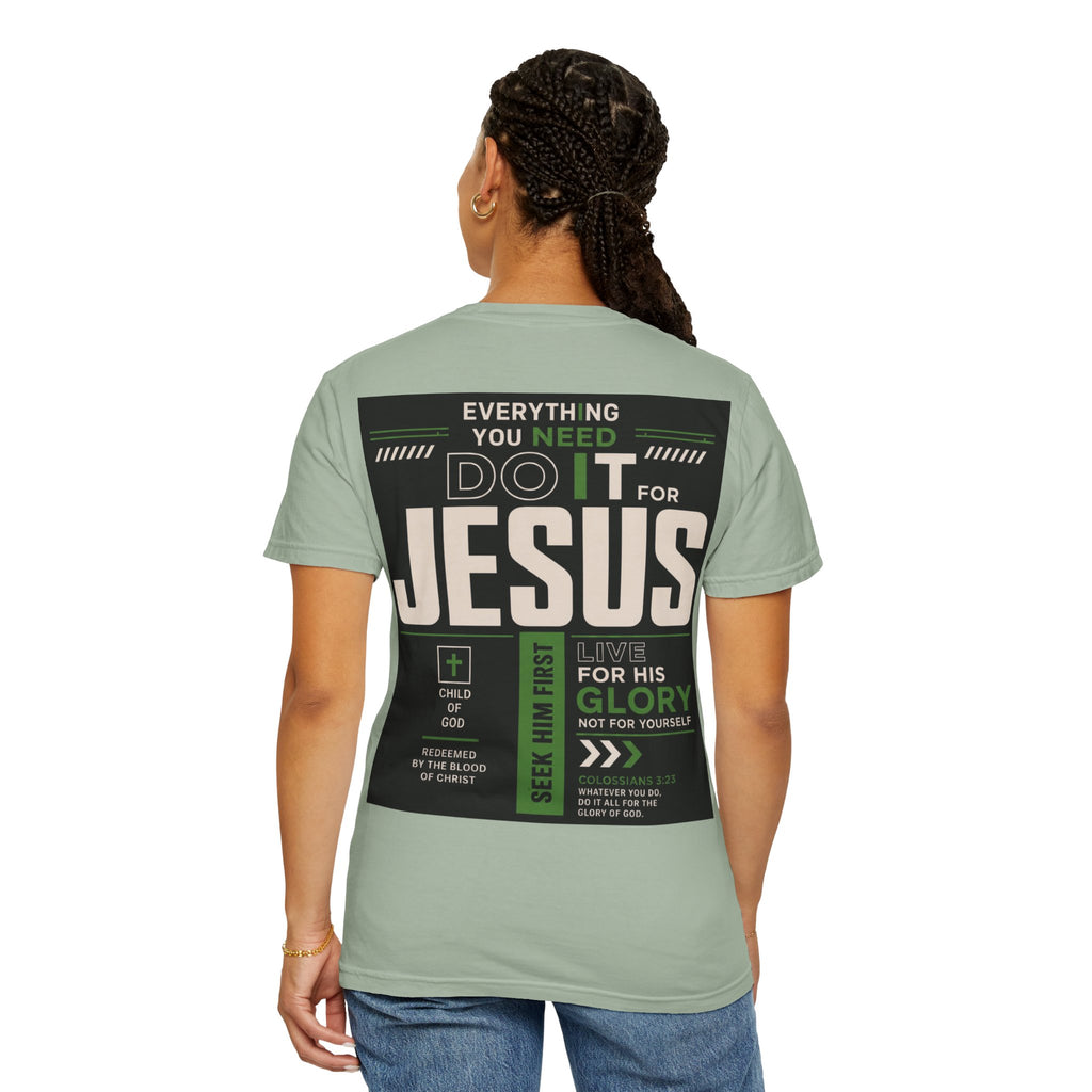 Christian Cross T-Shirt — "Do It For Jesus" Faith Graphic Tee