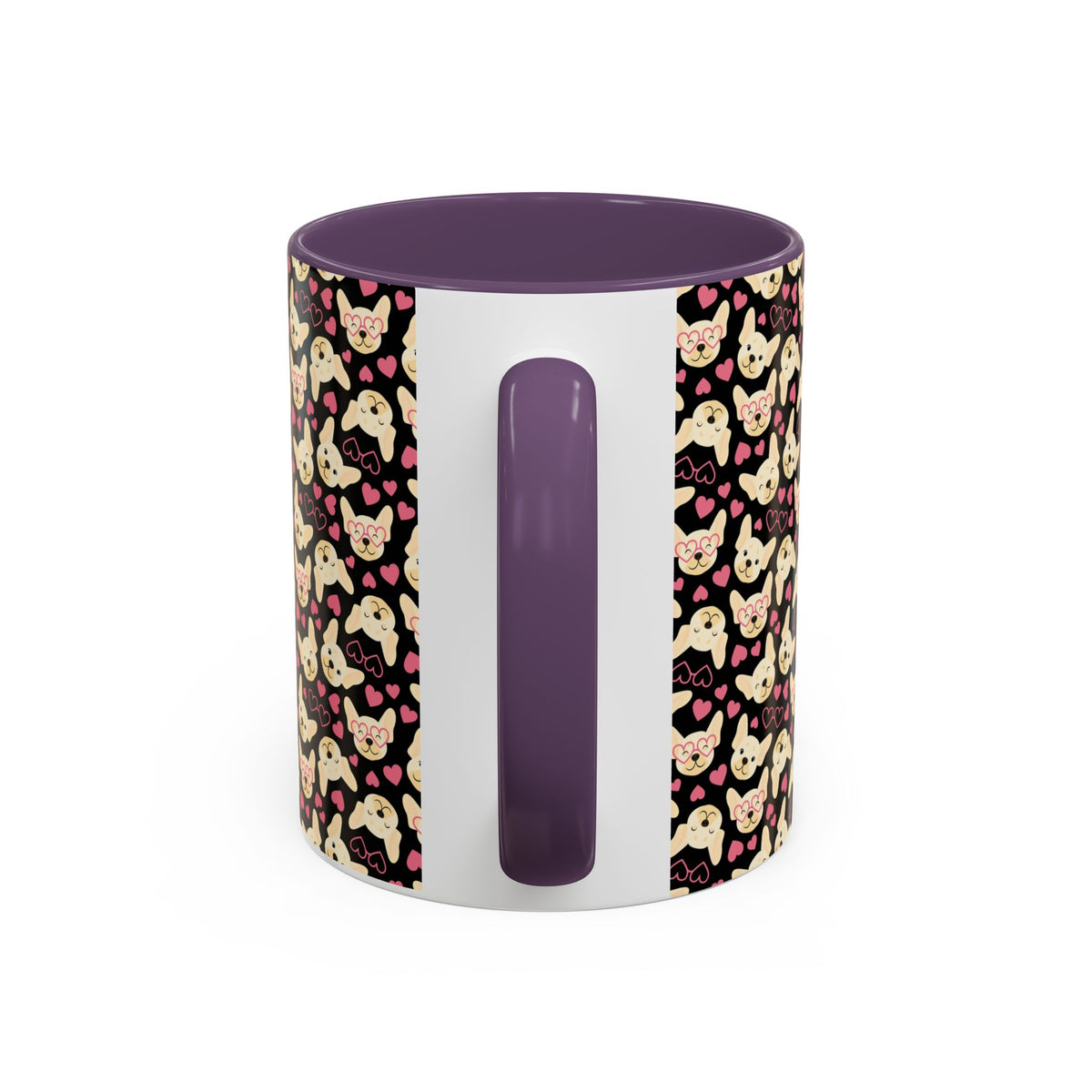 Cute Chihuahua Pattern Accent Coffee Mug — 11/15oz