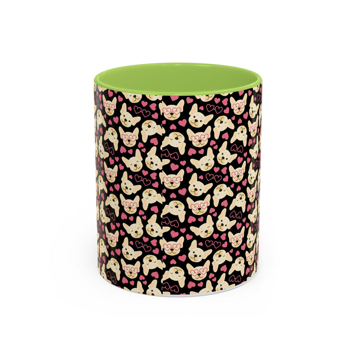 Cute Chihuahua Pattern Accent Coffee Mug — 11/15oz