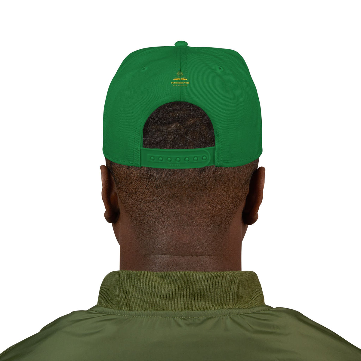 Embroidered 'Stoked' Snapback Hat — Black & Charcoal Skate Cap