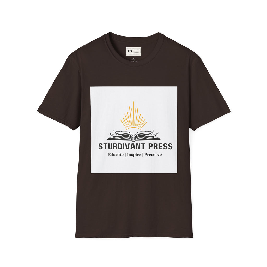 Minimal Lighthouse Logo T-Shirt — Coastal Nautical Graphic Tee