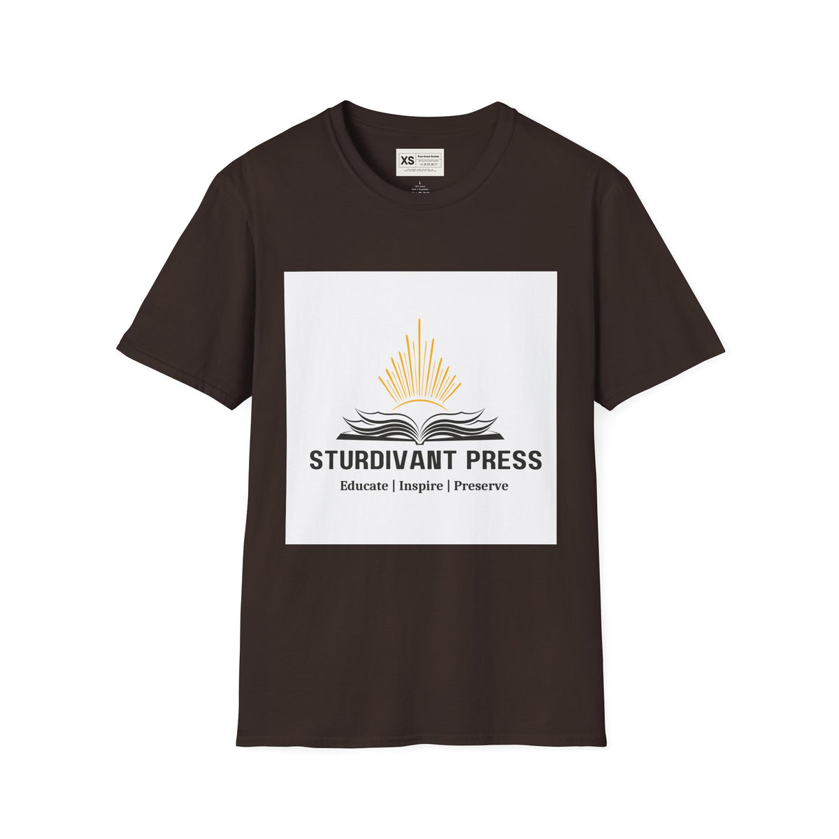 Minimal Lighthouse Logo T-Shirt — Coastal Nautical Graphic Tee