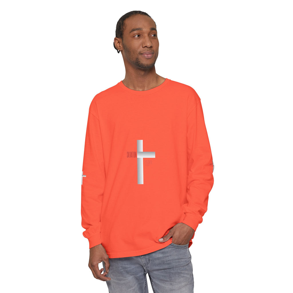 Christian Long Sleeve Tee — "The Messiah" Jerusalem Nazareth Design