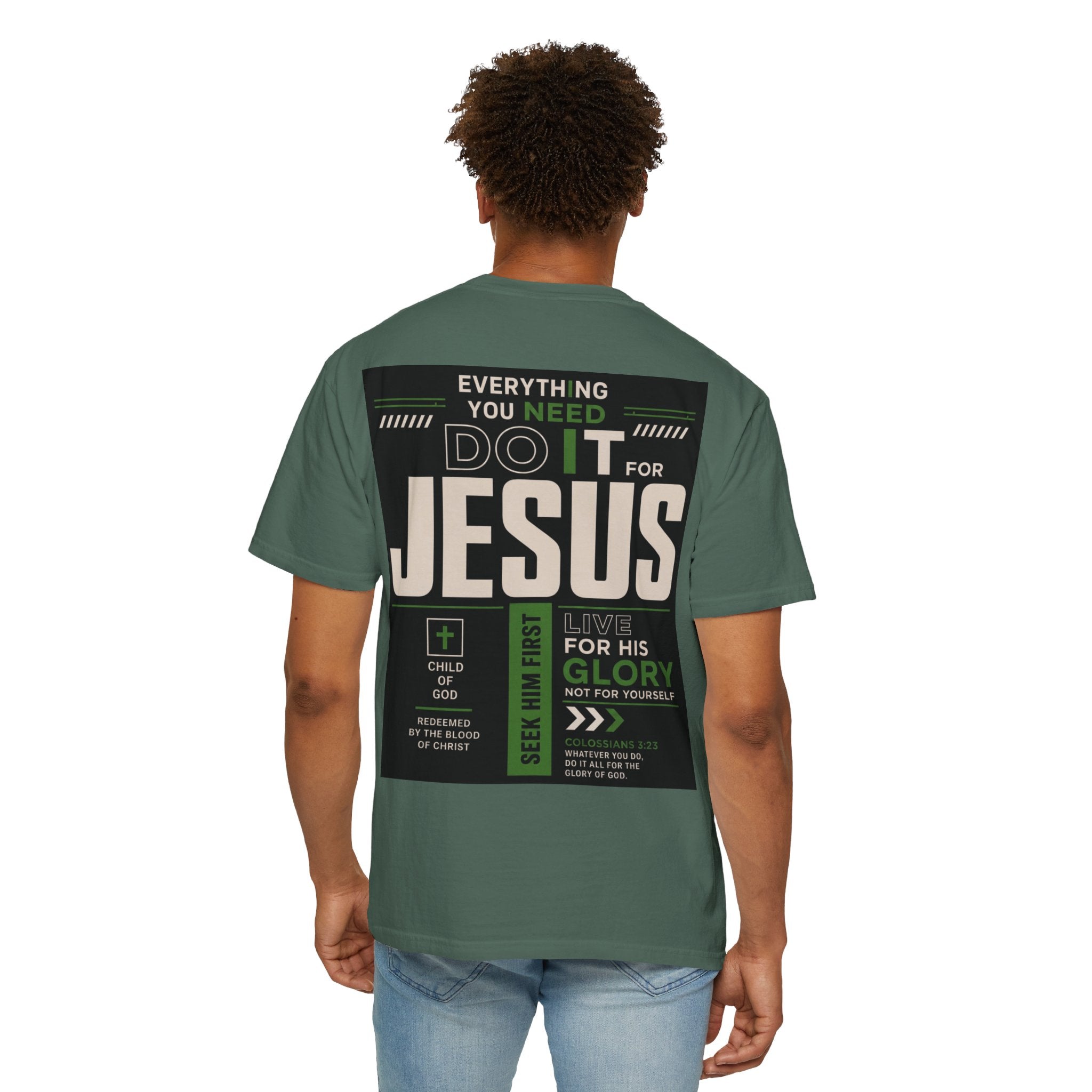 Christian Cross T-Shirt — "Do It For Jesus" Faith Graphic Tee