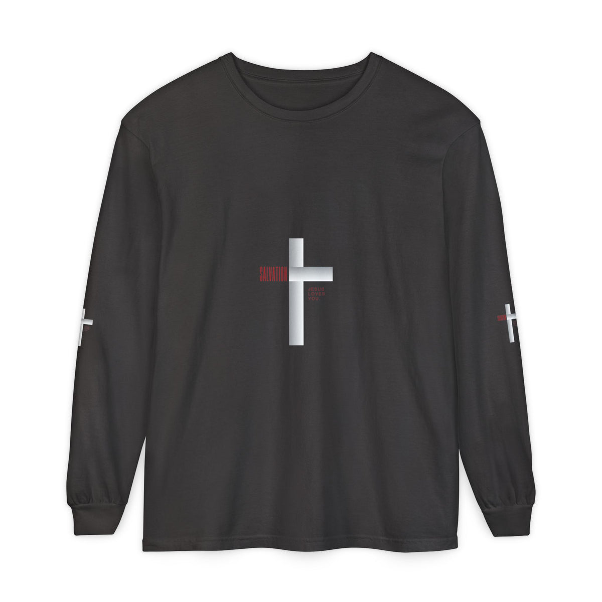 Christian Long Sleeve Tee — "The Messiah" Jerusalem Nazareth Design