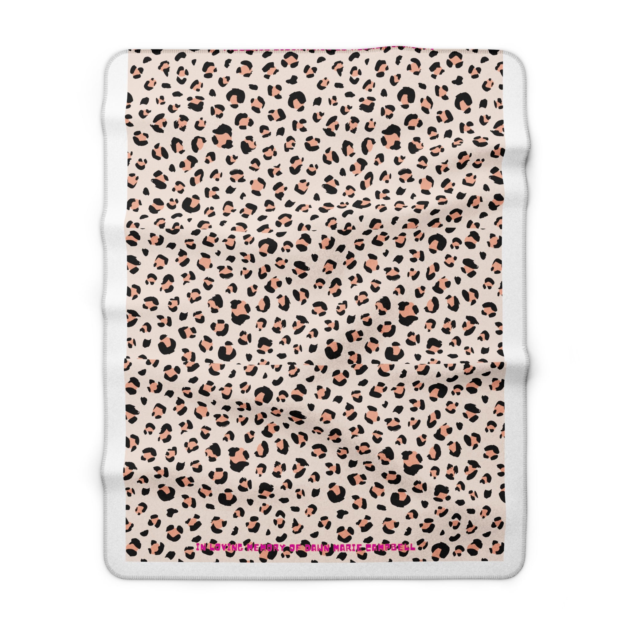 Leopard Print Sherpa Blanket – Cozy Fleece Throw for Home & Travel