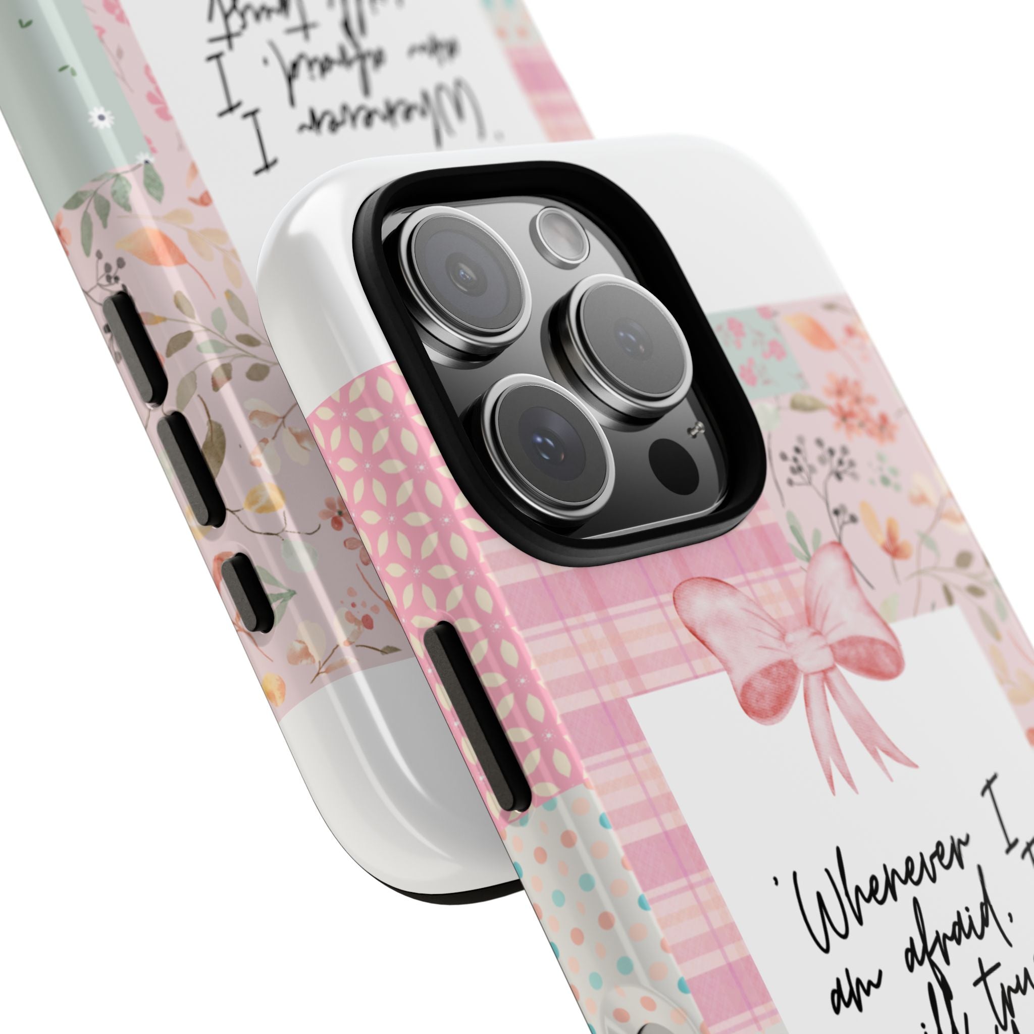 Inspirational Psalms Phone Case — "Whenever I am afraid, I will trust in You." (Psalms 56:3)