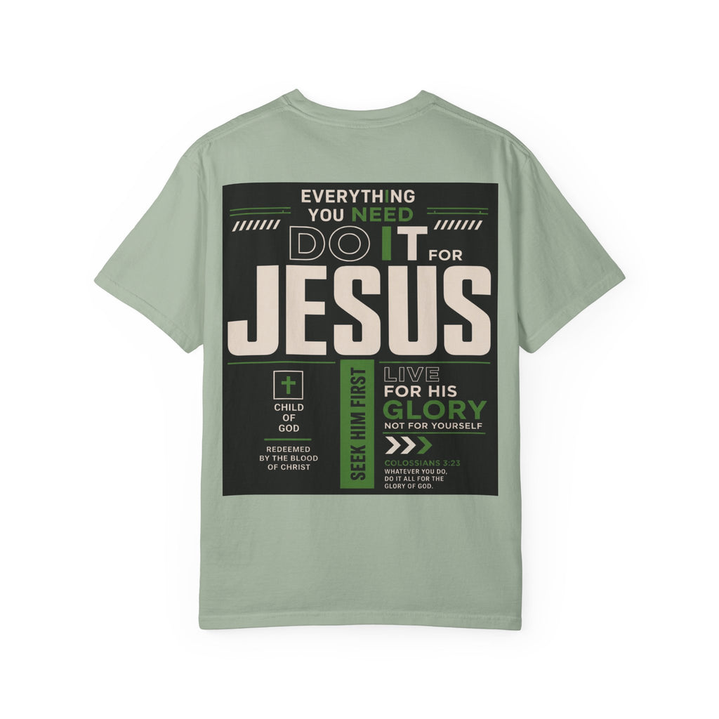 Christian Cross T-Shirt — "Do It For Jesus" Faith Graphic Tee