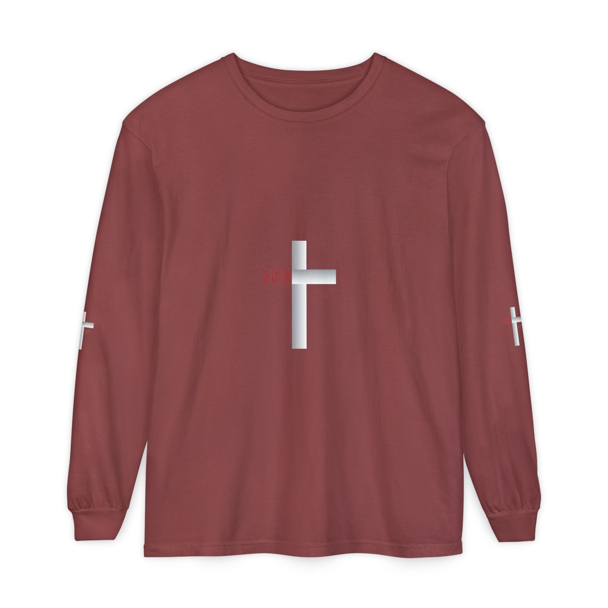 Christian Long Sleeve Tee — "The Messiah" Jerusalem Nazareth Design