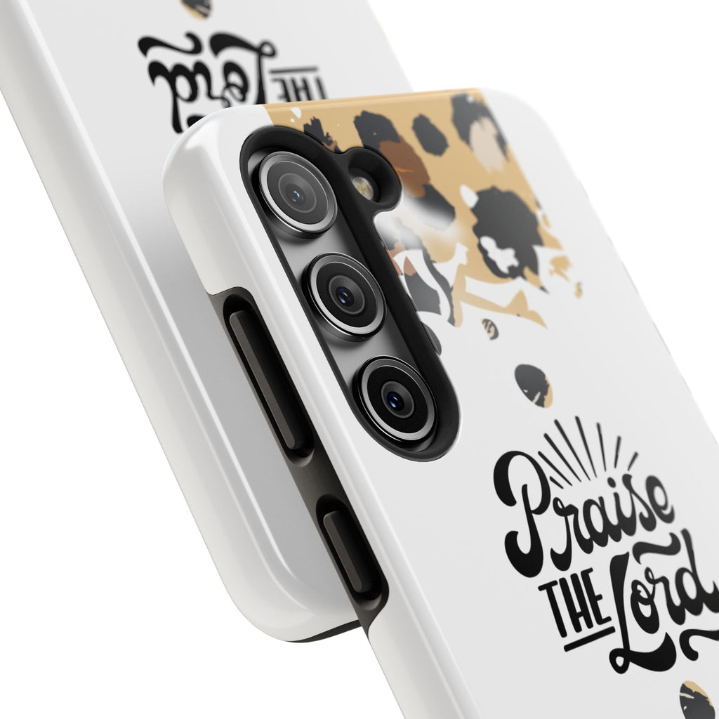 Praise the Lord Leopard Tough Phone Case — Christian iPhone Protection