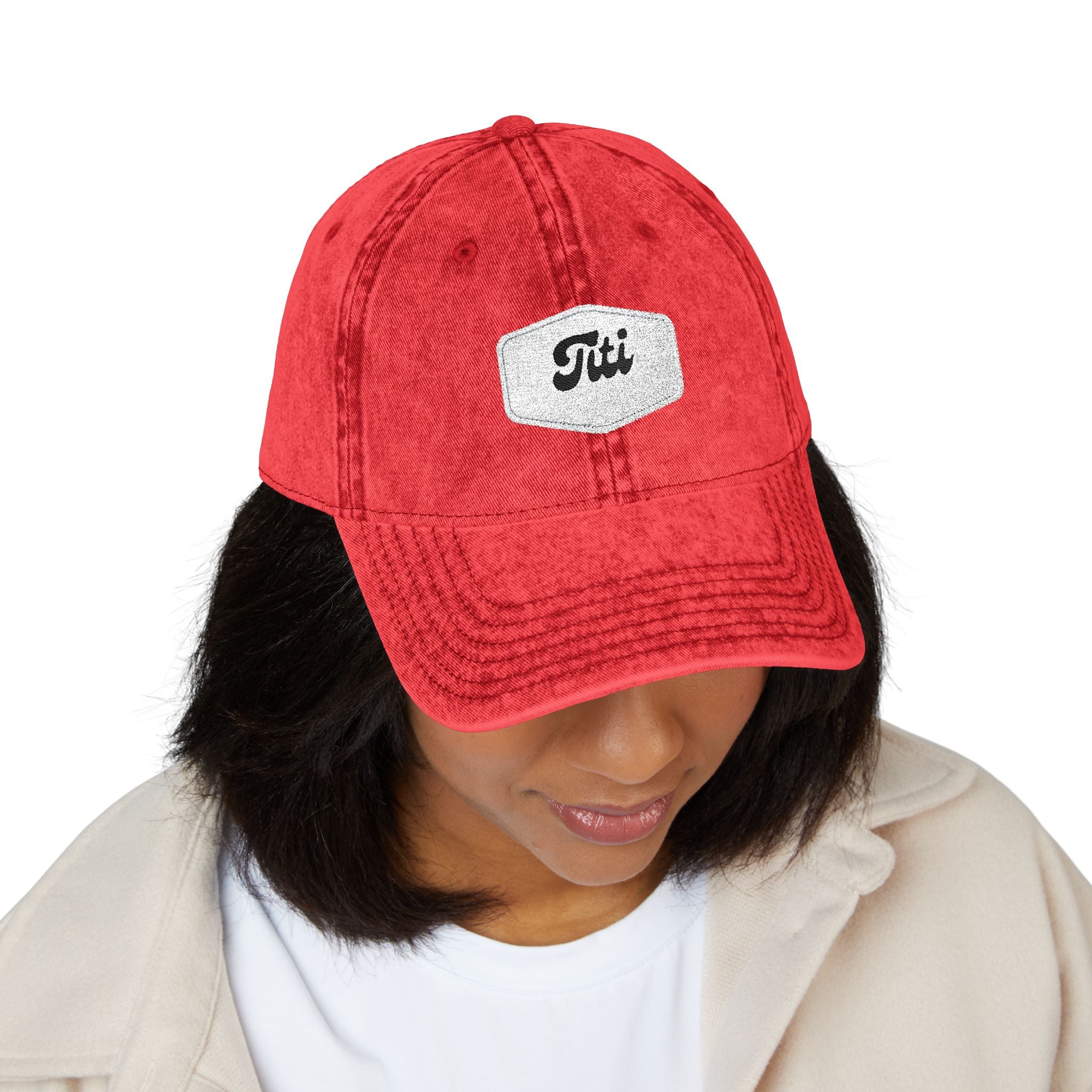 Vintage Embroidered Cap - Retro 'Titi' Patch Dad Hat