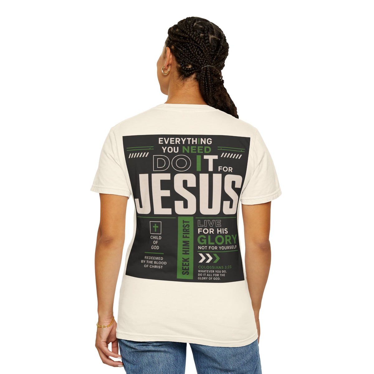 Christian Cross T-Shirt — "Do It For Jesus" Faith Graphic Tee