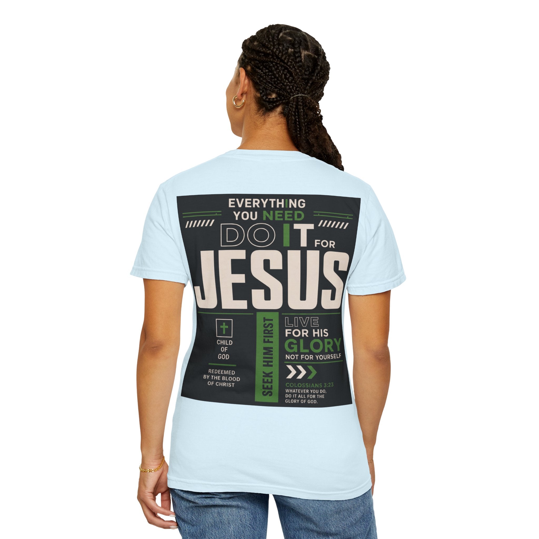 Christian Cross T-Shirt — "Do It For Jesus" Faith Graphic Tee