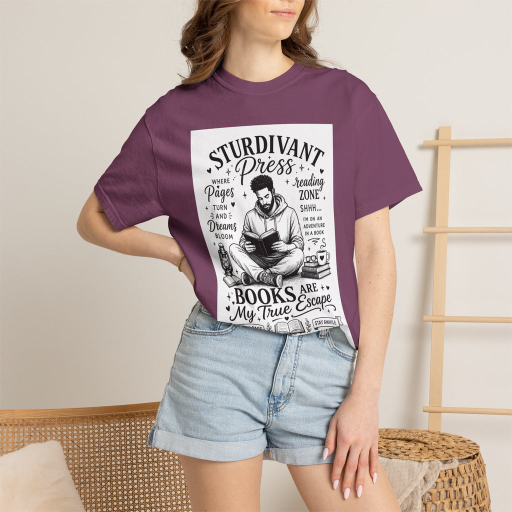 Reading Escape T-Shirt — “Books Are My True Escape” Literary Tee