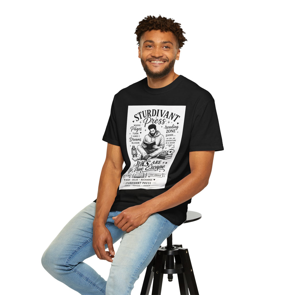 Reading Escape T-Shirt — “Books Are My True Escape” Literary Tee
