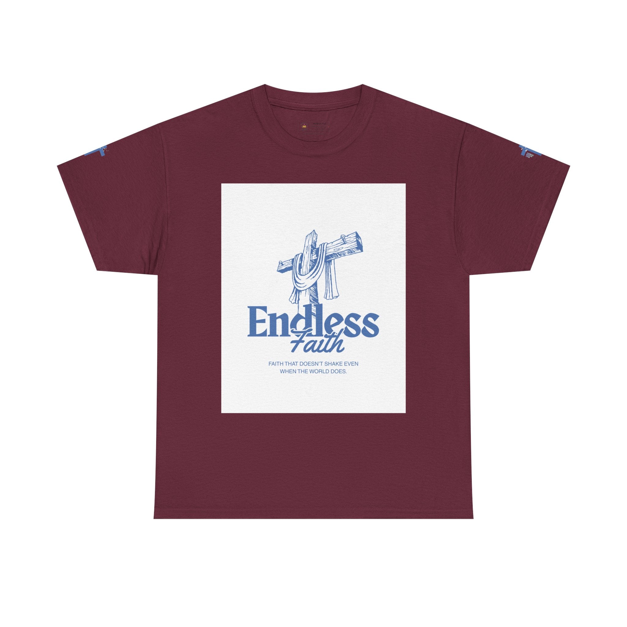 Faith Cross T‑Shirt — "Endless Faith" Christian Graphic Tee
