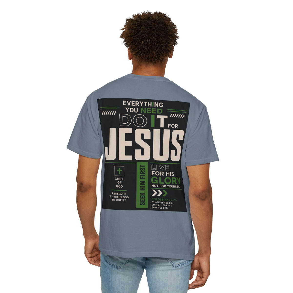 Christian Cross T-Shirt — "Do It For Jesus" Faith Graphic Tee