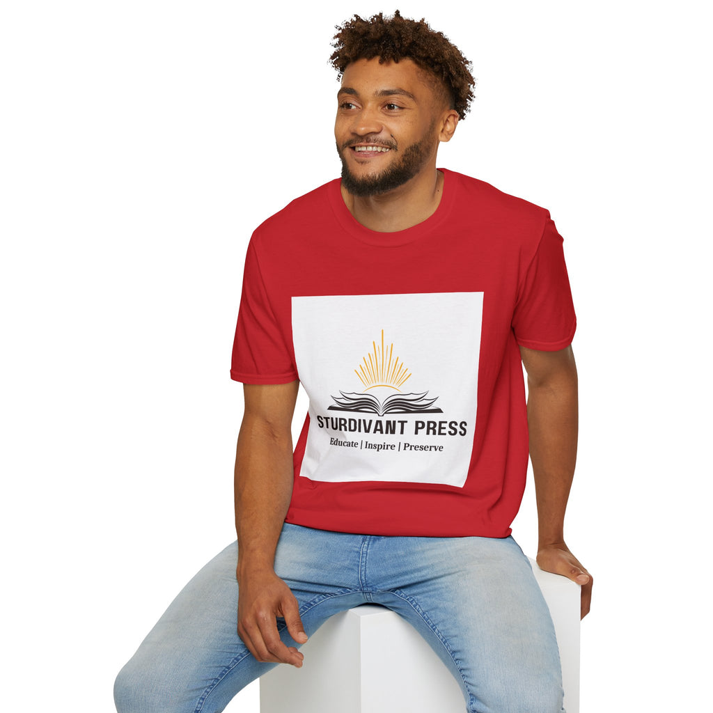 Minimal Lighthouse Logo T-Shirt — Coastal Nautical Graphic Tee