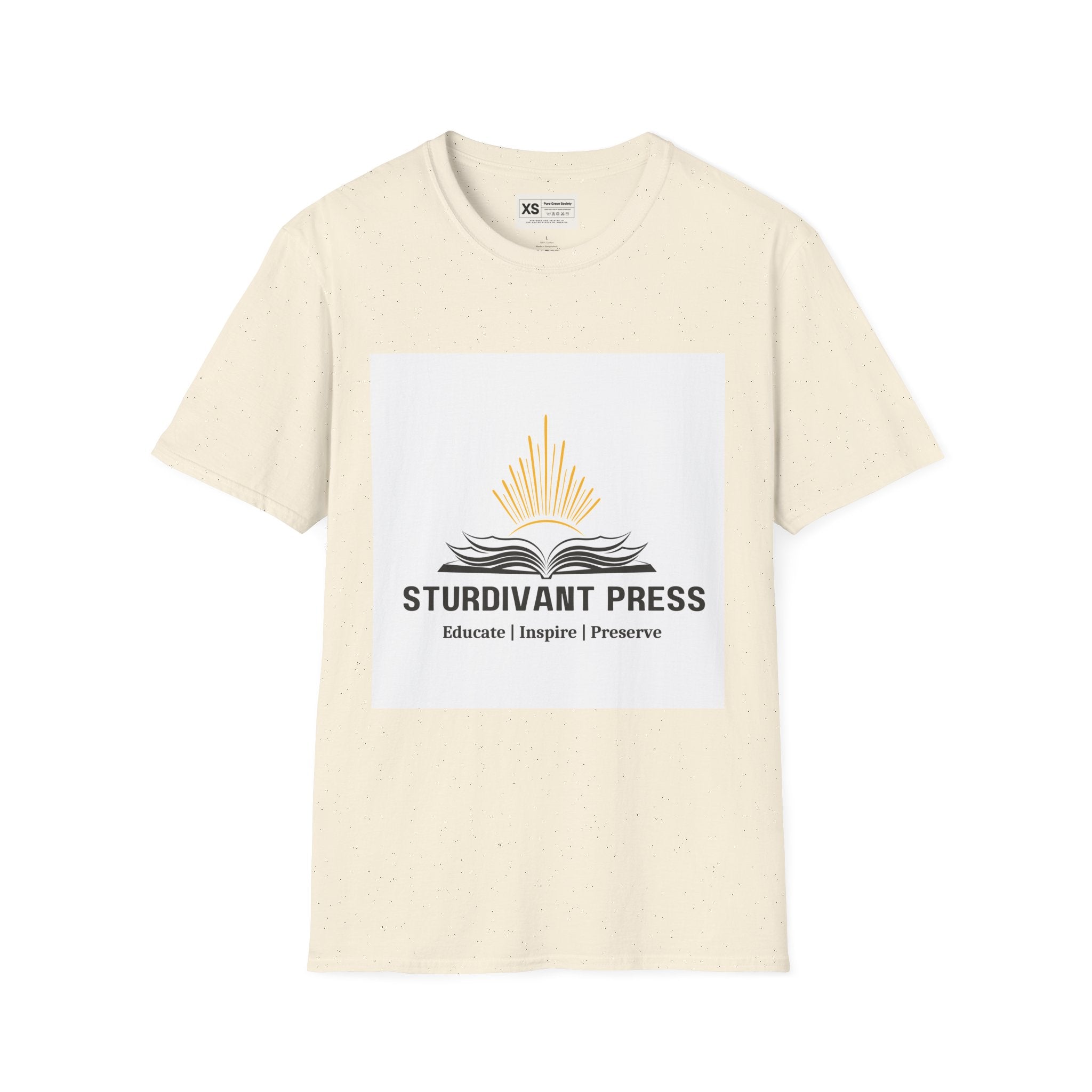 Minimal Lighthouse Logo T-Shirt — Coastal Nautical Graphic Tee