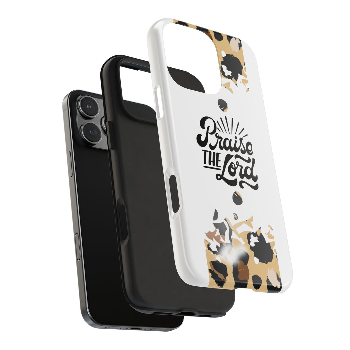Praise the Lord Leopard Tough Phone Case — Christian iPhone Protection