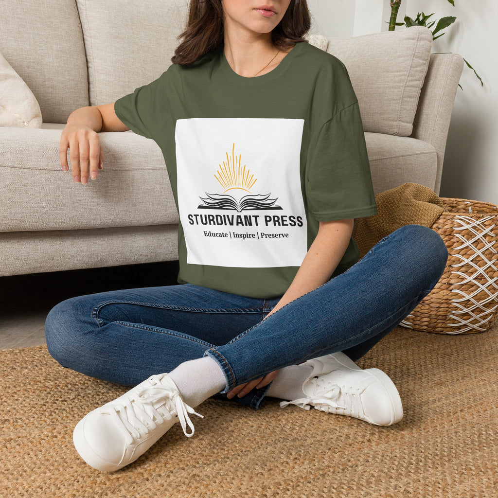 Minimal Lighthouse Logo T-Shirt — Coastal Nautical Graphic Tee