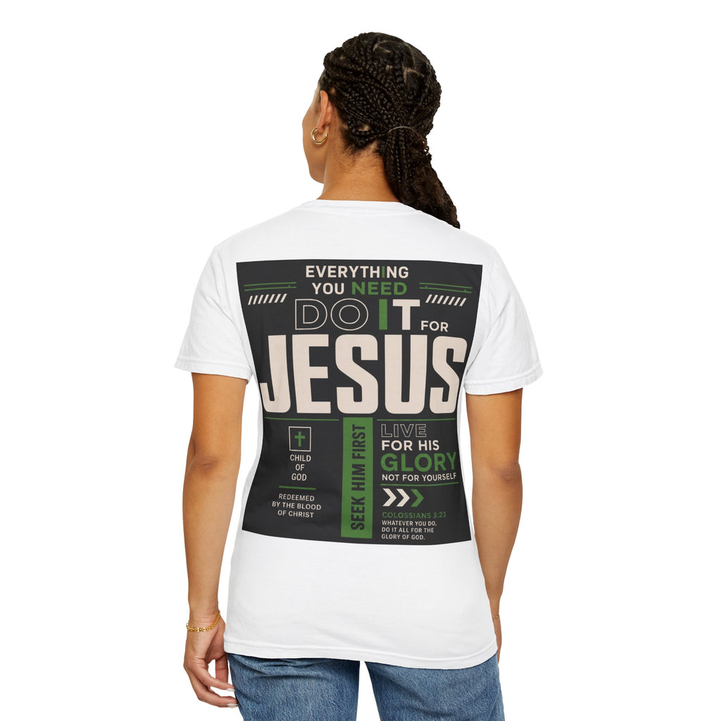 Christian Cross T-Shirt — "Do It For Jesus" Faith Graphic Tee