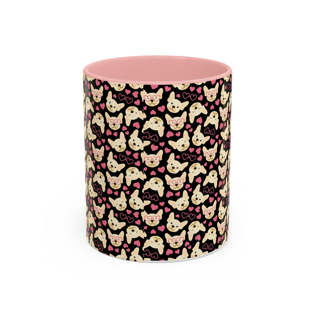 Cute Chihuahua Pattern Accent Coffee Mug — 11/15oz