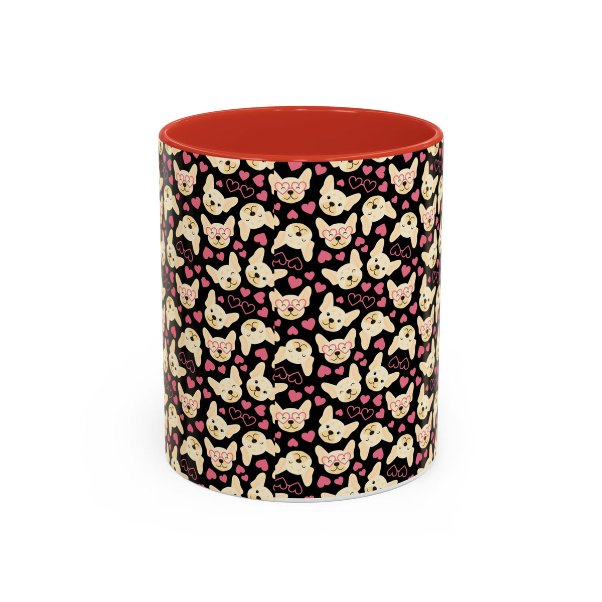 Cute Chihuahua Pattern Accent Coffee Mug — 11/15oz