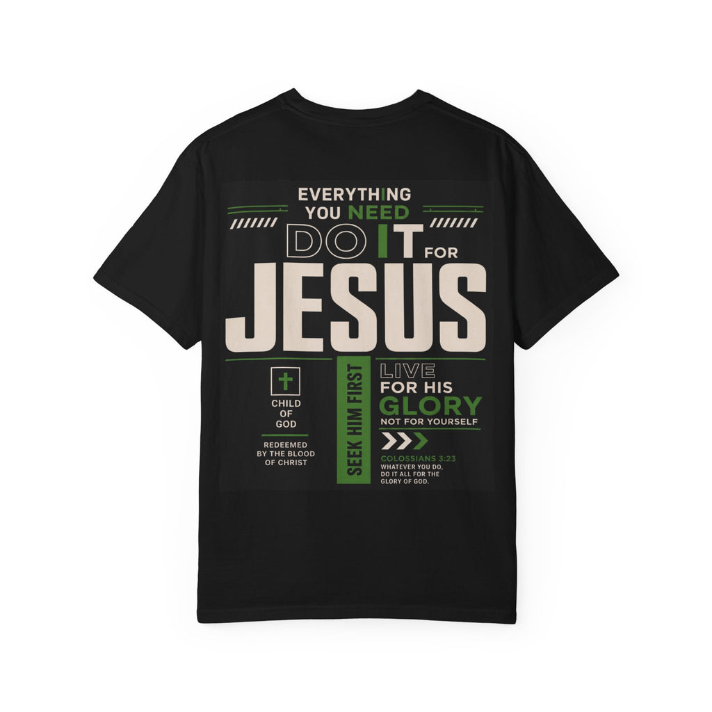 Christian Cross T-Shirt — "Do It For Jesus" Faith Graphic Tee