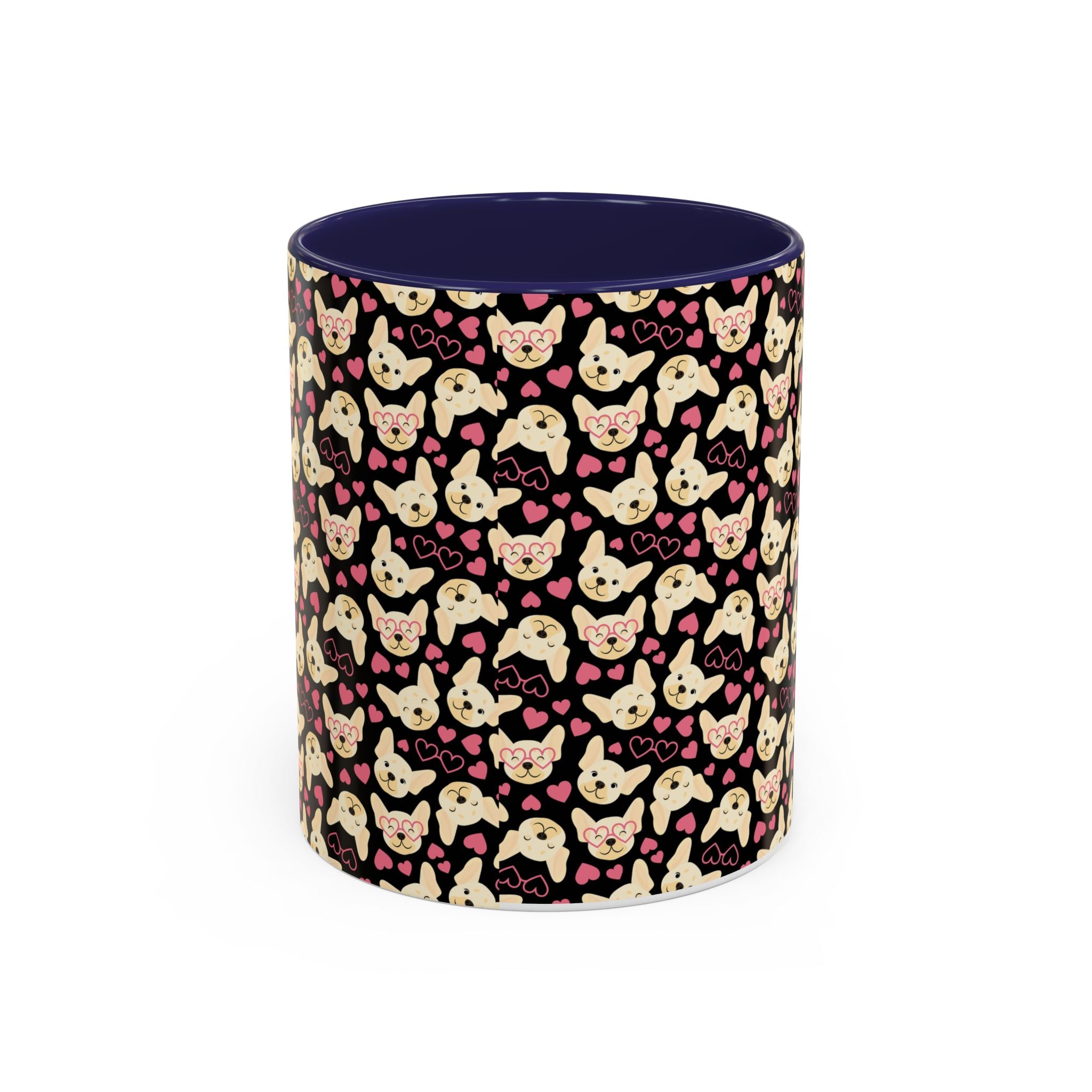 Cute Chihuahua Pattern Accent Coffee Mug — 11/15oz