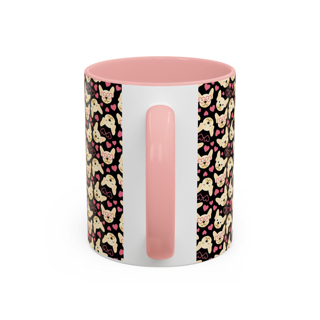Cute Chihuahua Pattern Accent Coffee Mug — 11/15oz