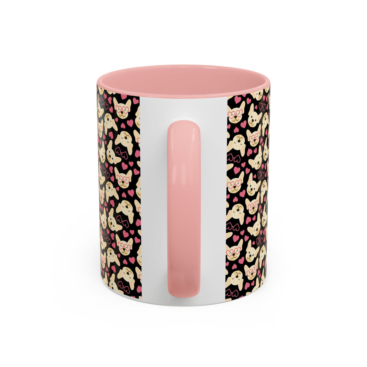 Cute Chihuahua Pattern Accent Coffee Mug — 11/15oz