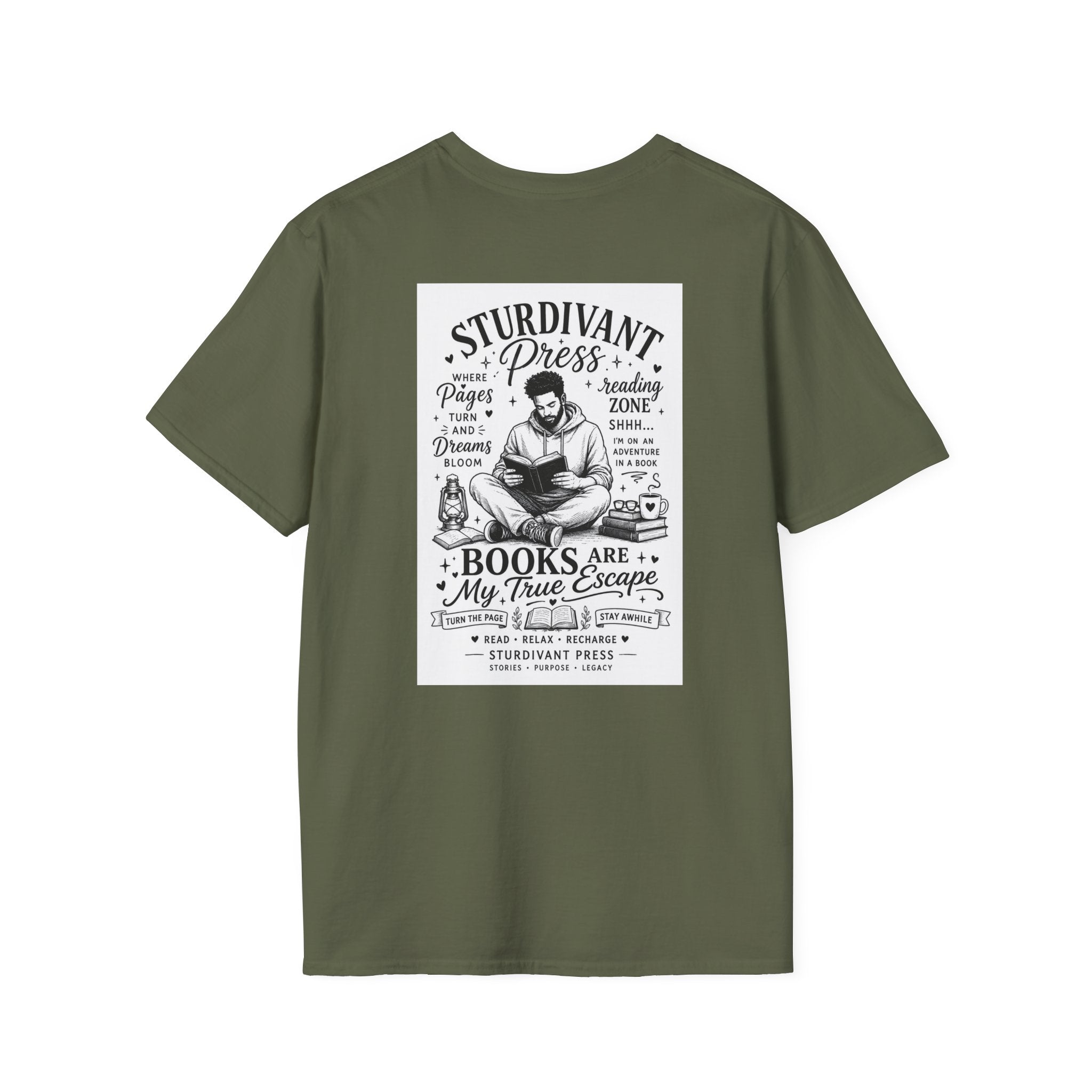 Minimal Lighthouse Logo T-Shirt — Coastal Nautical Graphic Tee