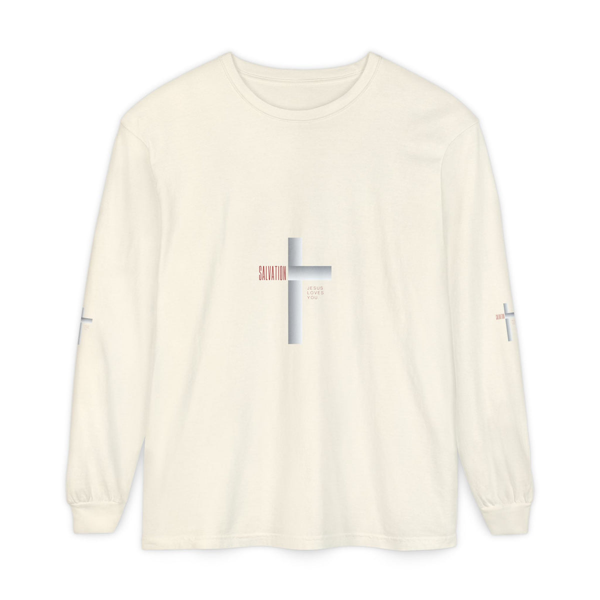 Christian Long Sleeve Tee — "The Messiah" Jerusalem Nazareth Design