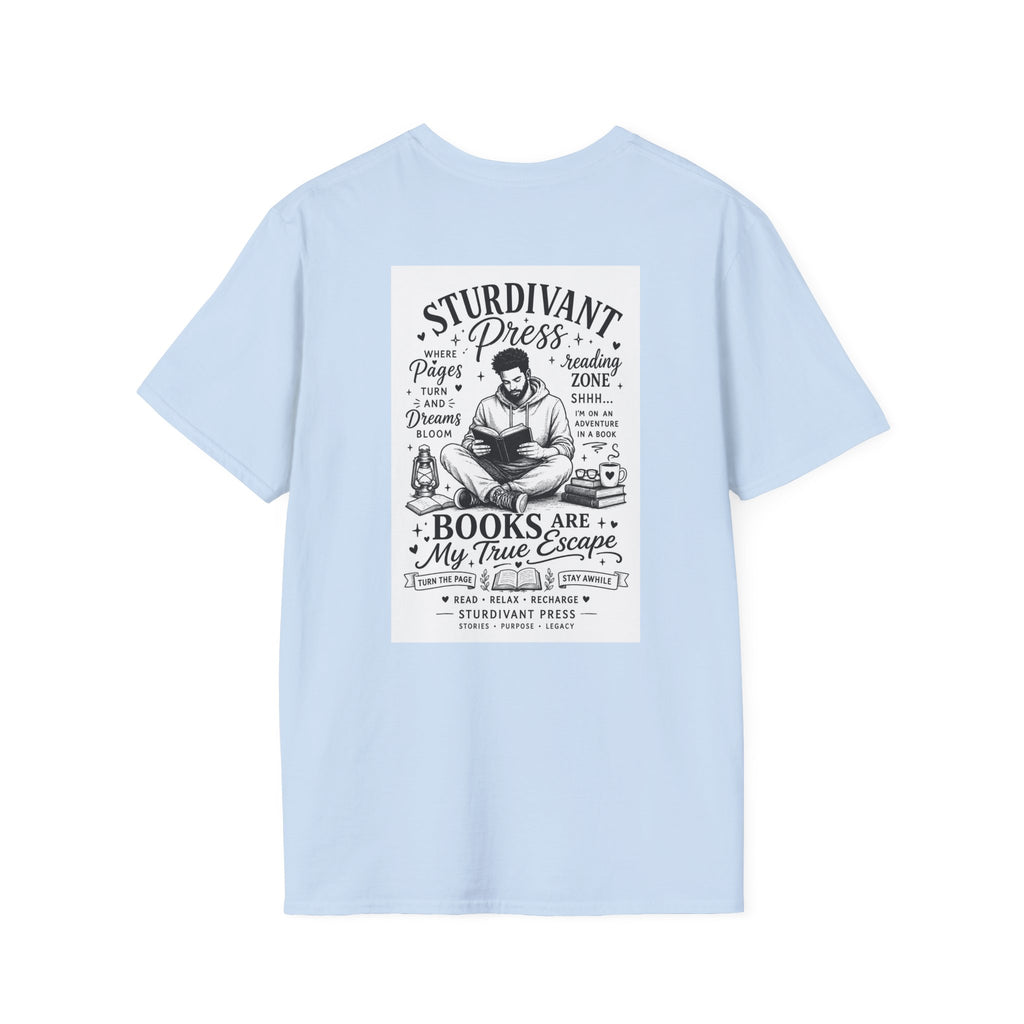 Minimal Lighthouse Logo T-Shirt — Coastal Nautical Graphic Tee