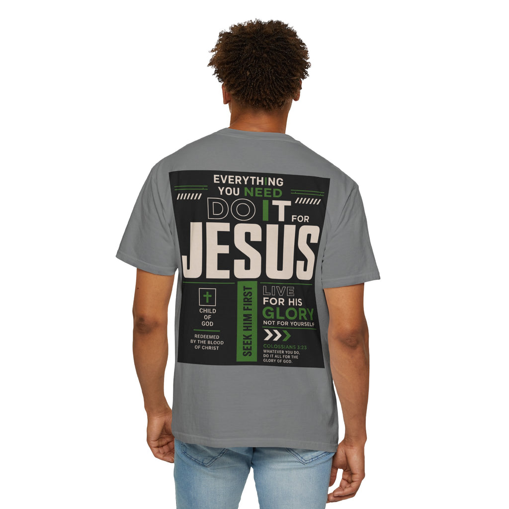 Christian Cross T-Shirt — "Do It For Jesus" Faith Graphic Tee