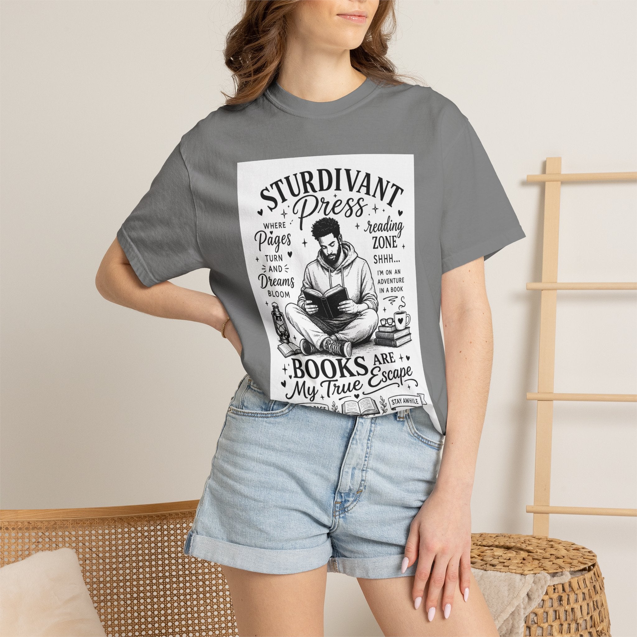 Reading Escape T-Shirt — “Books Are My True Escape” Literary Tee