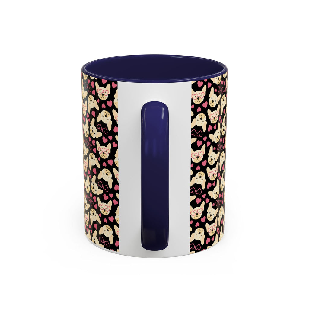 Cute Chihuahua Pattern Accent Coffee Mug — 11/15oz