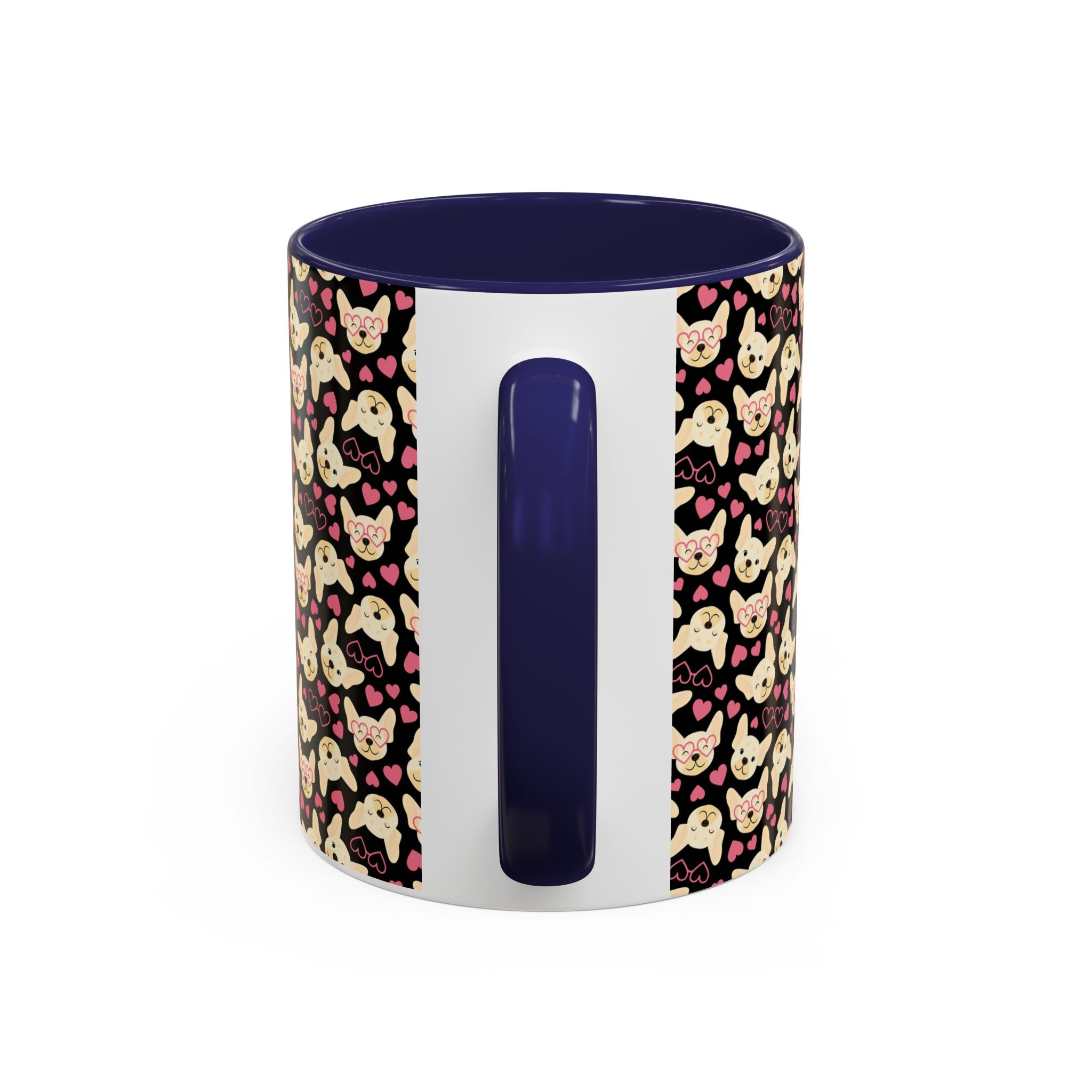 Cute Chihuahua Pattern Accent Coffee Mug — 11/15oz