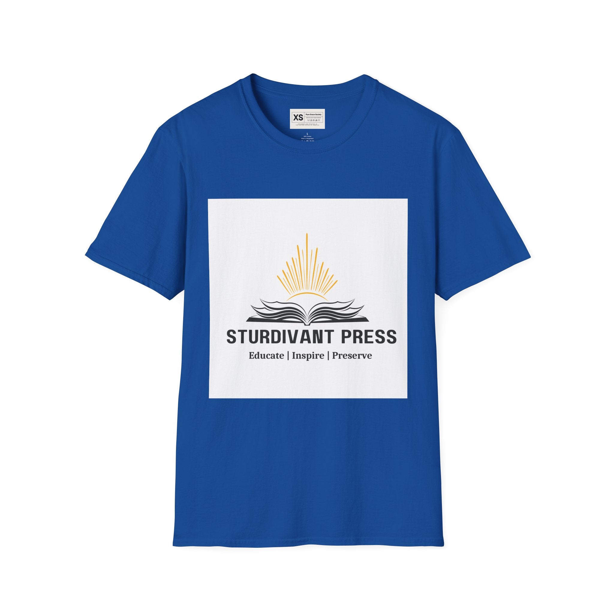 Minimal Lighthouse Logo T-Shirt — Coastal Nautical Graphic Tee