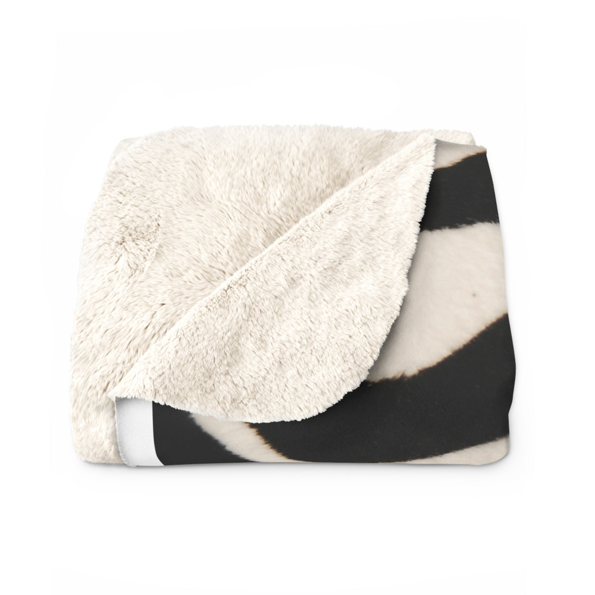Inspirational Psalm Sherpa Blanket — "For I Know the Plans" Cozy Fleece with Zebra Trim