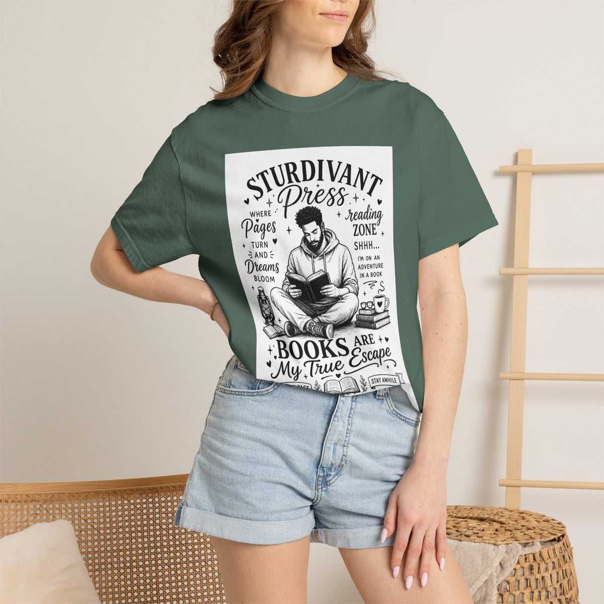 Reading Escape T-Shirt — “Books Are My True Escape” Literary Tee