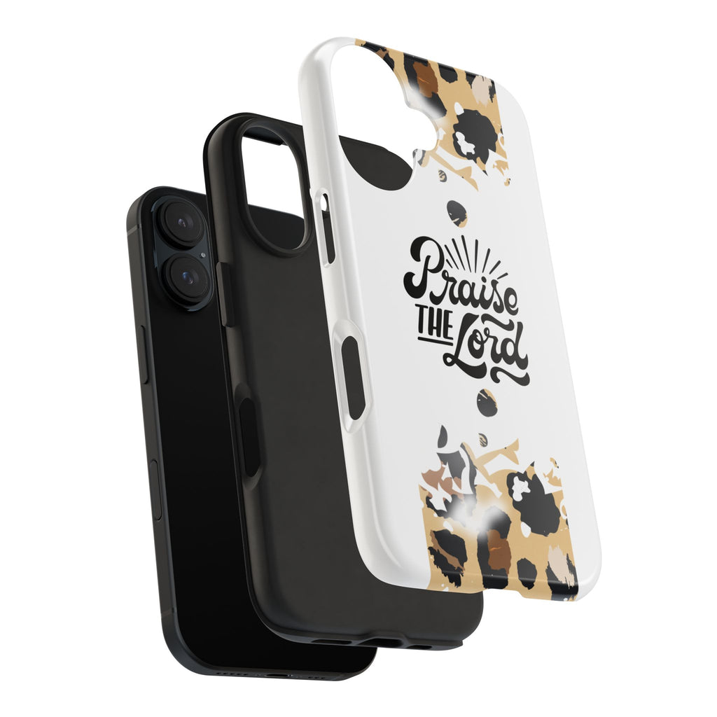 Praise the Lord Leopard Tough Phone Case — Christian iPhone Protection