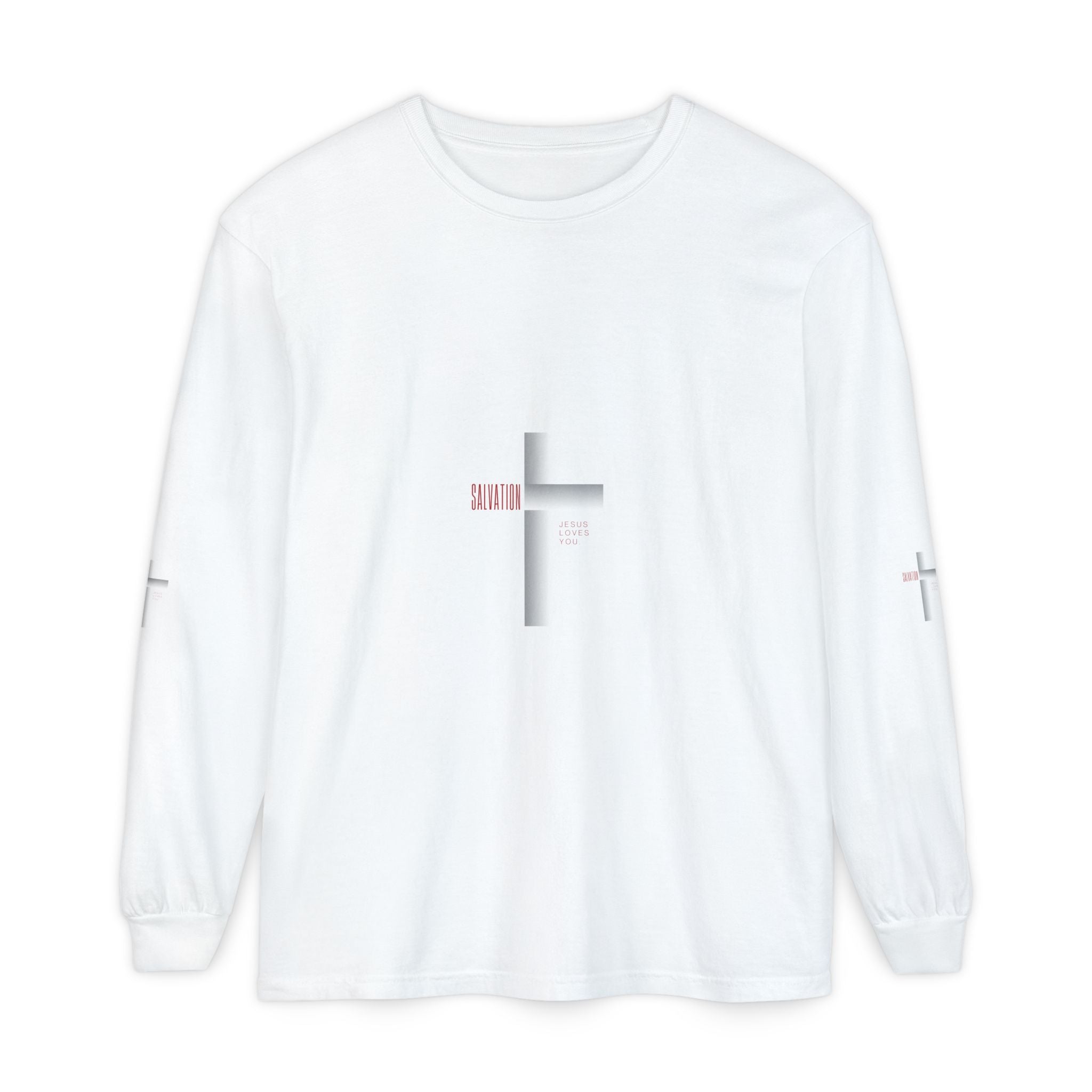 Christian Long Sleeve Tee — "The Messiah" Jerusalem Nazareth Design