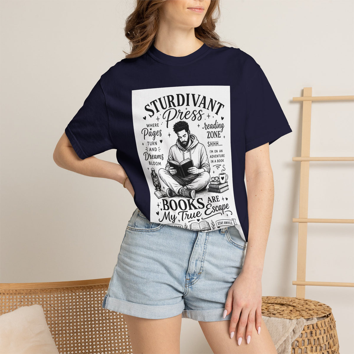 Reading Escape T-Shirt — “Books Are My True Escape” Literary Tee
