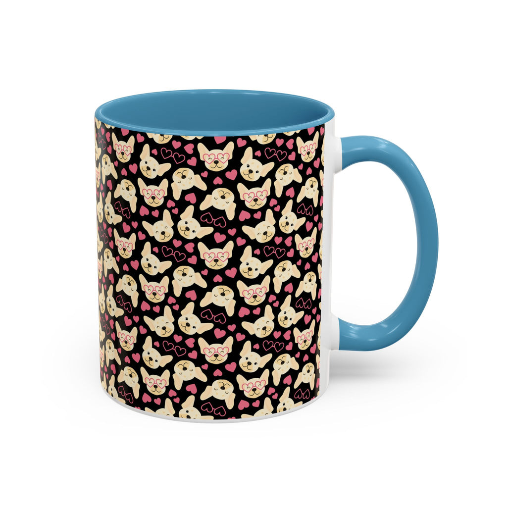 Cute Chihuahua Pattern Accent Coffee Mug — 11/15oz