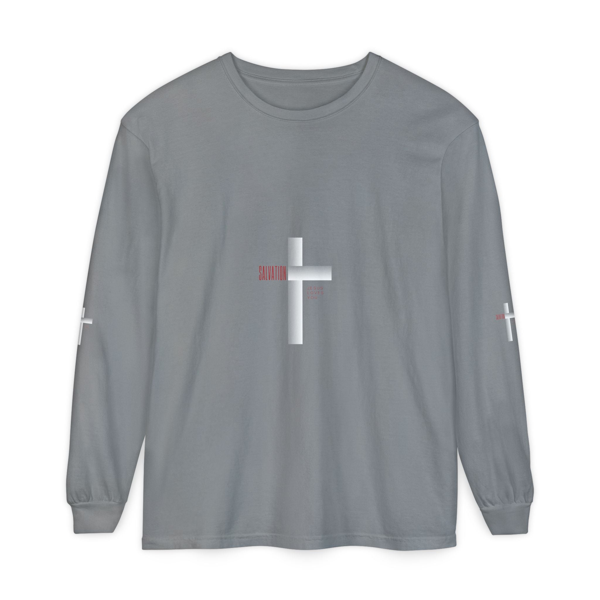 Christian Long Sleeve Tee — "The Messiah" Jerusalem Nazareth Design
