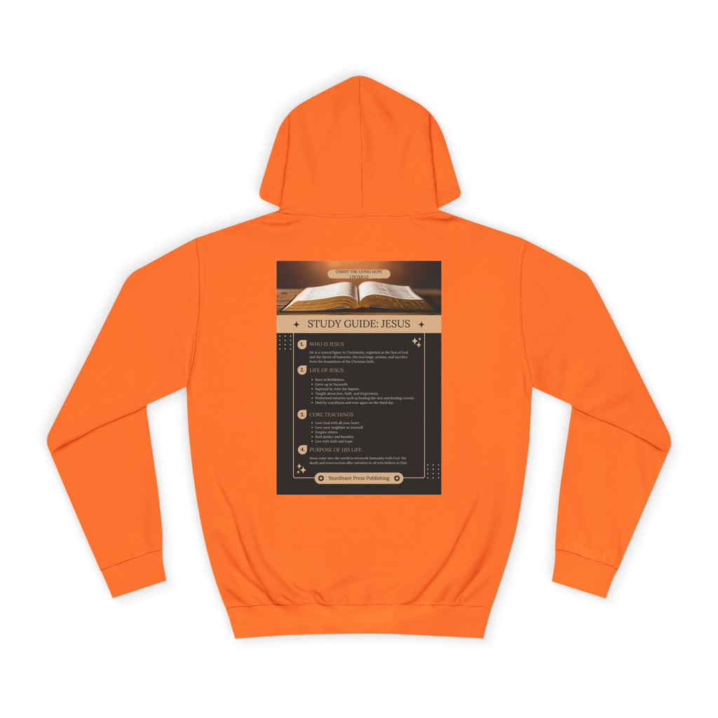 College Study Guide Hoodie — "Study Guide: Jesus" Inspirational Campus Pullover