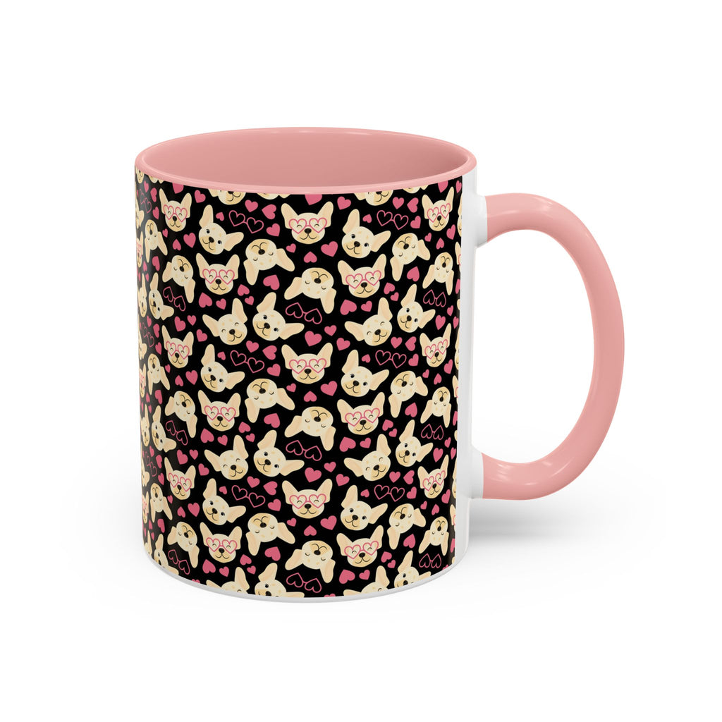 Cute Chihuahua Pattern Accent Coffee Mug — 11/15oz