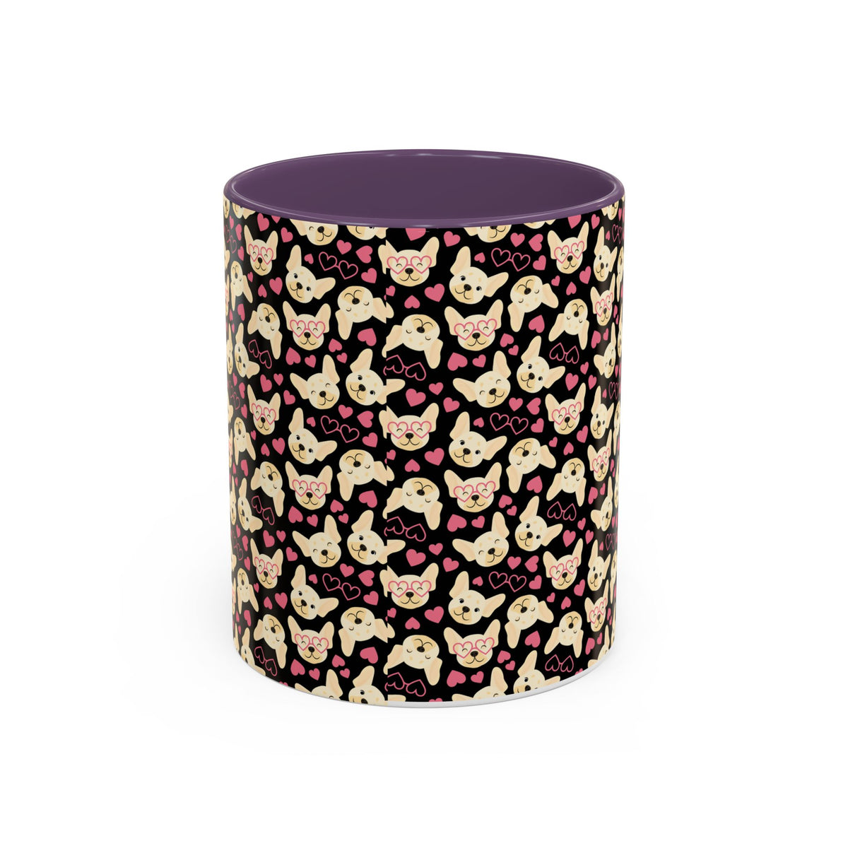 Cute Chihuahua Pattern Accent Coffee Mug — 11/15oz